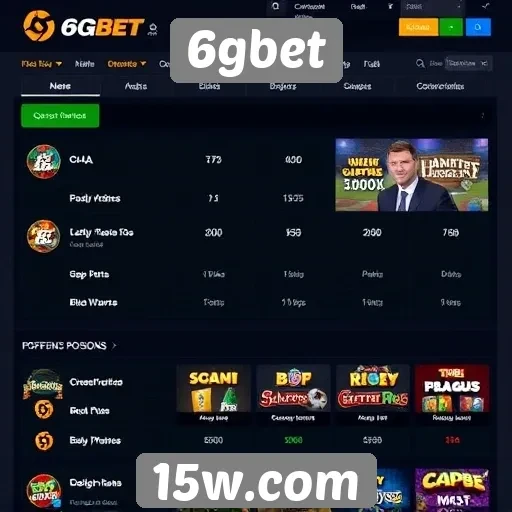 Análise da oferta de jogos da 6gbet